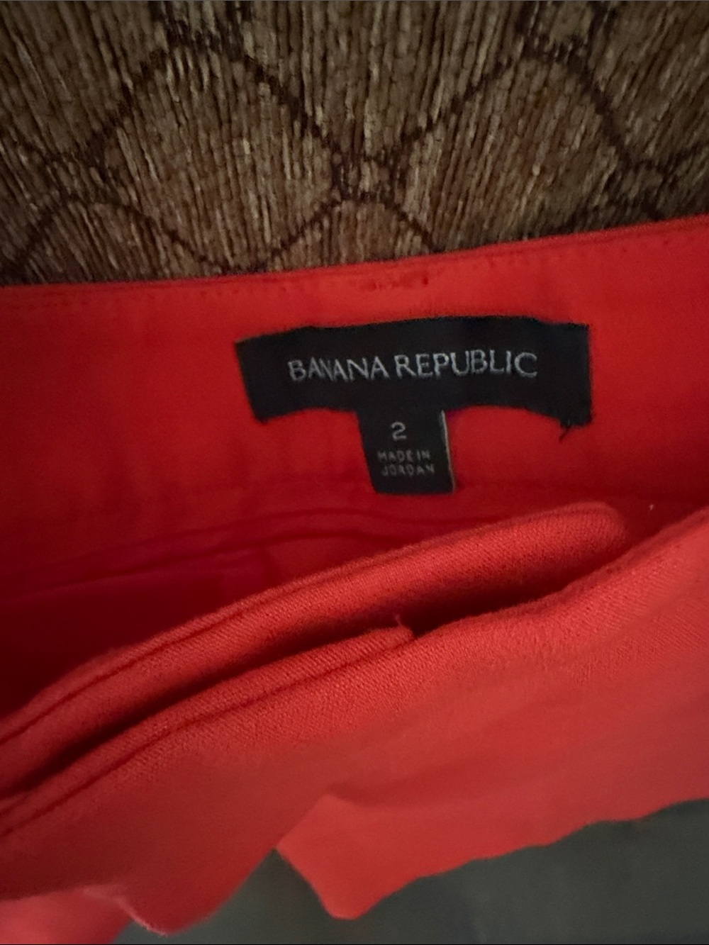 Banana Republic Bright Red Tailored Bermuda Shorts - Picture 2 of 4